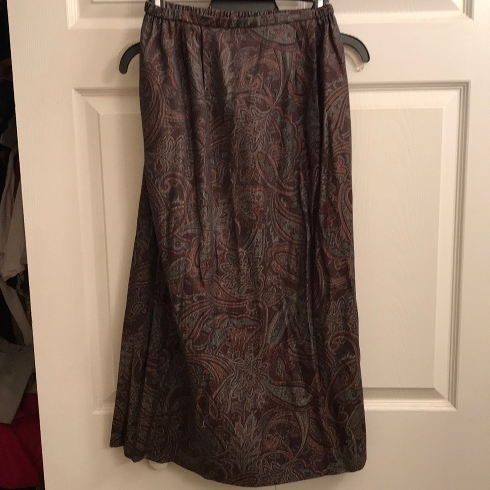 Dark paisley skirt